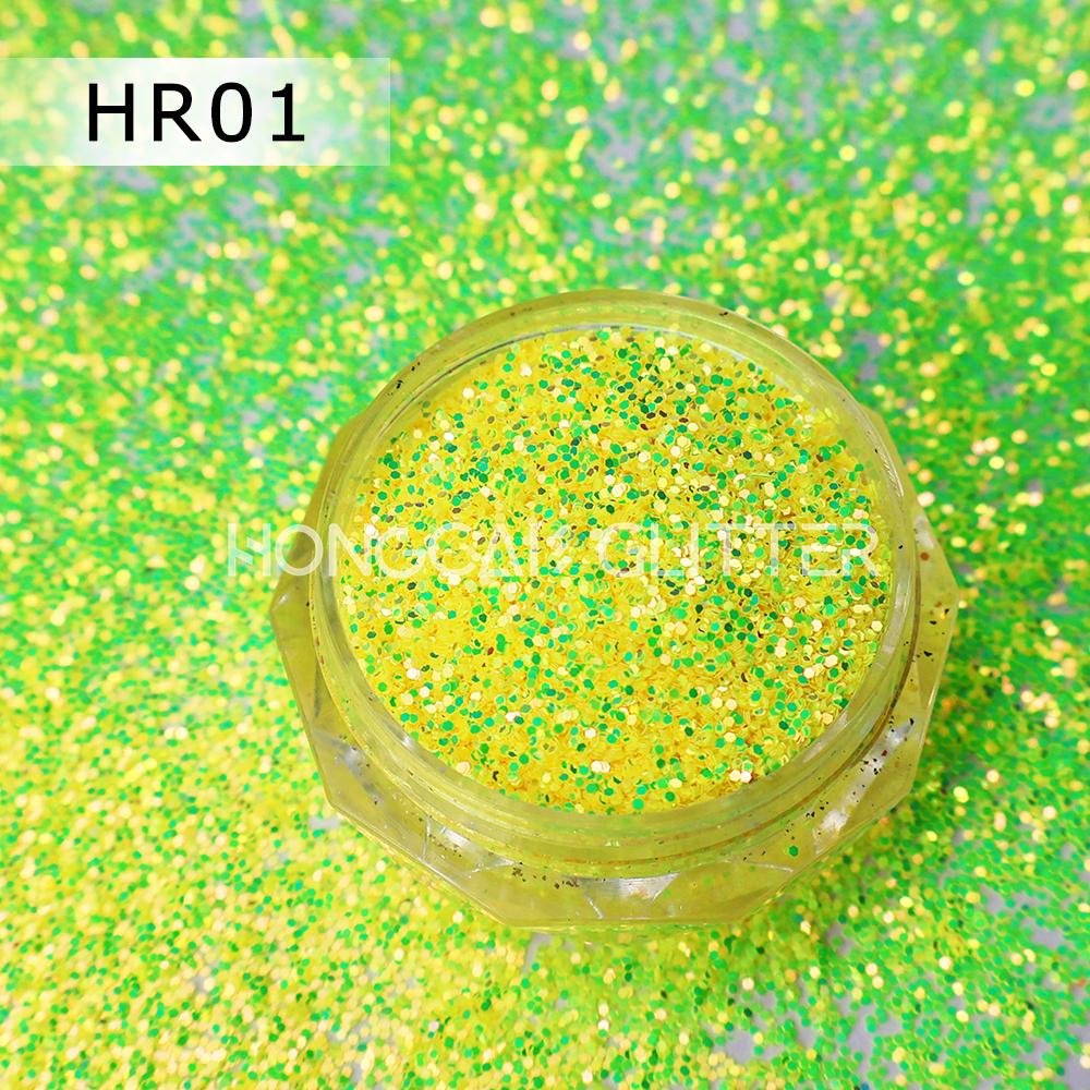 Bulk Neon Color Shift Polyester Fine Glitter for Nail Arts and Christmas Decoration Crafts