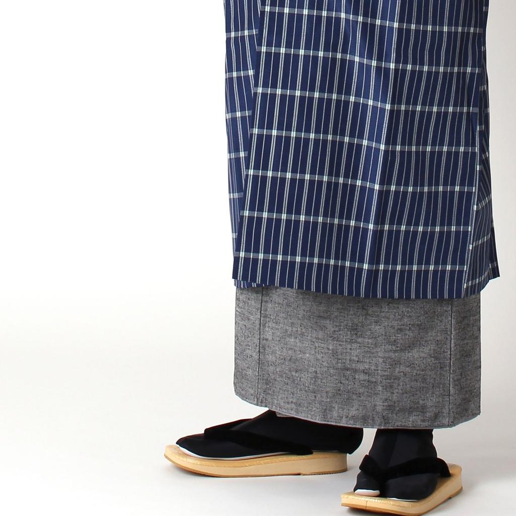 Shoten for Protect your kimono with Rainproof kimono square sleeve with storage bag navy [Kato Men's Kimono] water-repellent treatment! coat, coat,