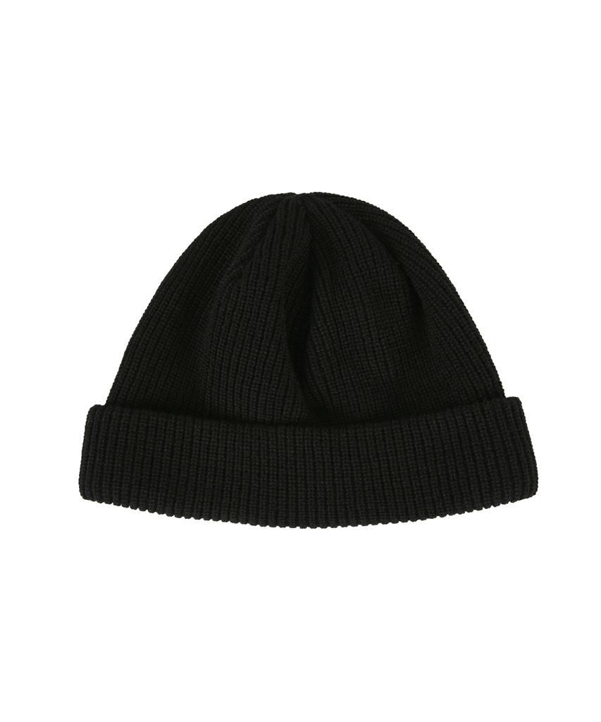 Bajal Minimal Label Beanie Black