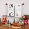 Cross-border Christmas gift towel microfiber cartoon snowman printing kitchen hand towel to print