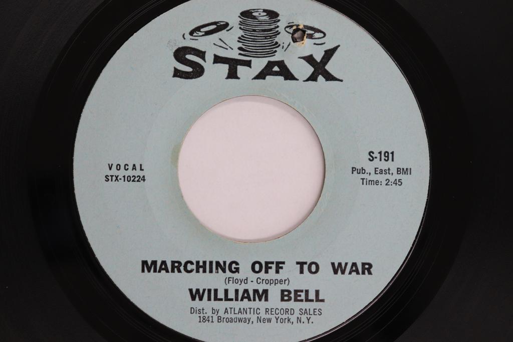 7inch Record WILLIAM BELL - Marching Off To War / Share What Yo S191 STAX 1966 US Soul/Funk Used