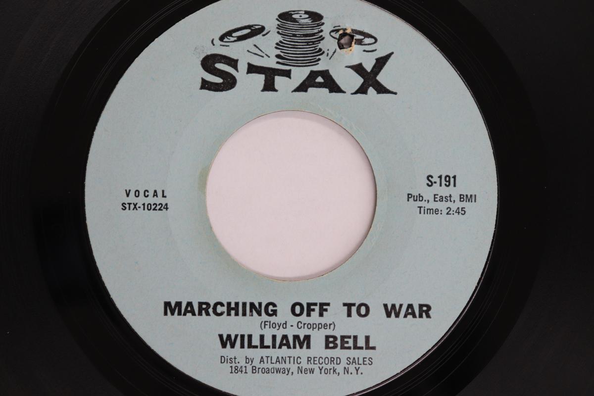 

7-дюймовая пластинка WILLIAM BELL - Marching Off To War / Share What Yo S191 STAX 1966 США Соул/Фанк Б/У