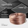 Overmolded Soft Copper Rope with Transparent Plastic Sheath, Purple Copper Braided Tape - Available In Sizes: 2.5/4/6/10/16/25/35/50 Sq Mm.