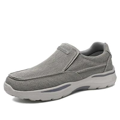 Zapatos de lona para hombre, zapatos informales a la moda, mocasines ligeros antideslizantes, zapatos planos de mezclilla lavada, zapatillas de deporte para exteriores, zapatos vulcanizados