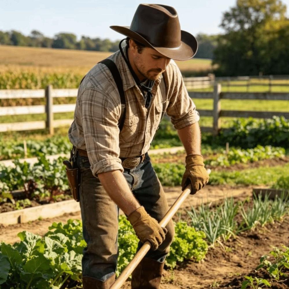 Hochdichter Polyethylen-Schutzhelm Cowboy-Stil Vollrand-Schutzhelm Für die Arbeit im Freien