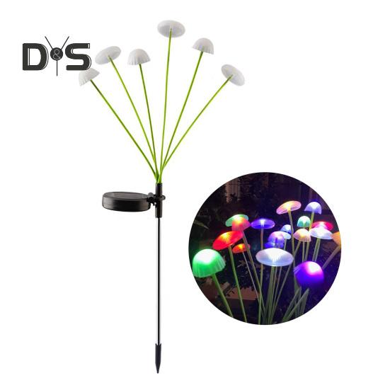 

Светодиодная солнечная лампа с автоматическим включением/выключением, простая установка, IP44, водонепроницаемая, медуза, солнечный садовый светильник, романтическое украшение двора 6pcs разноцветный