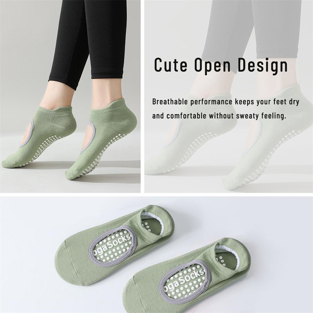 3 Paar Grip Pilates Socken für Damen – Rutschfeste Yoga Socken für Ballett, Tanz und Workouts