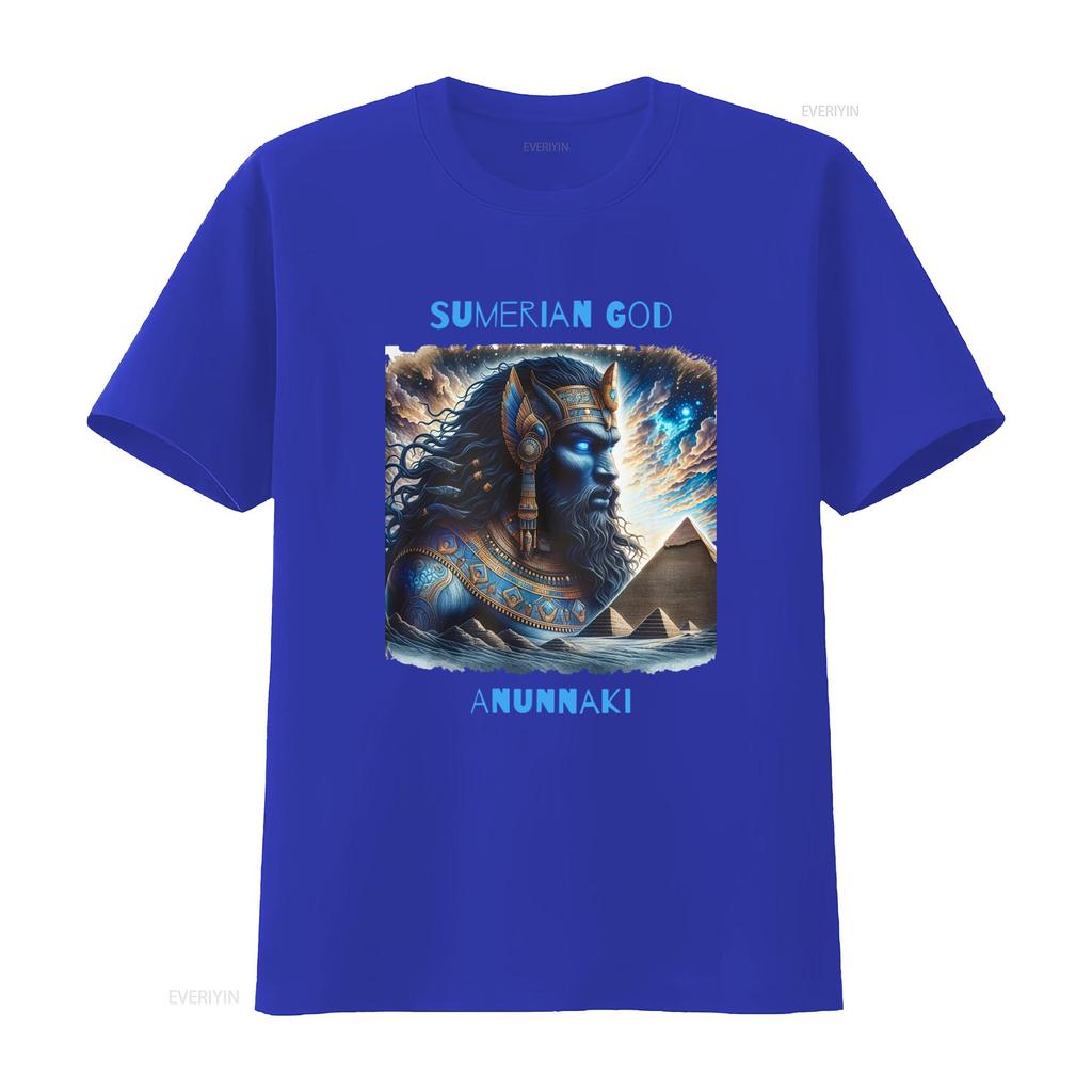 Anunnaki Sumerian God T Shirt Mythological Ancient Alien Design Unique for vintage Washed Comfortable Stretched