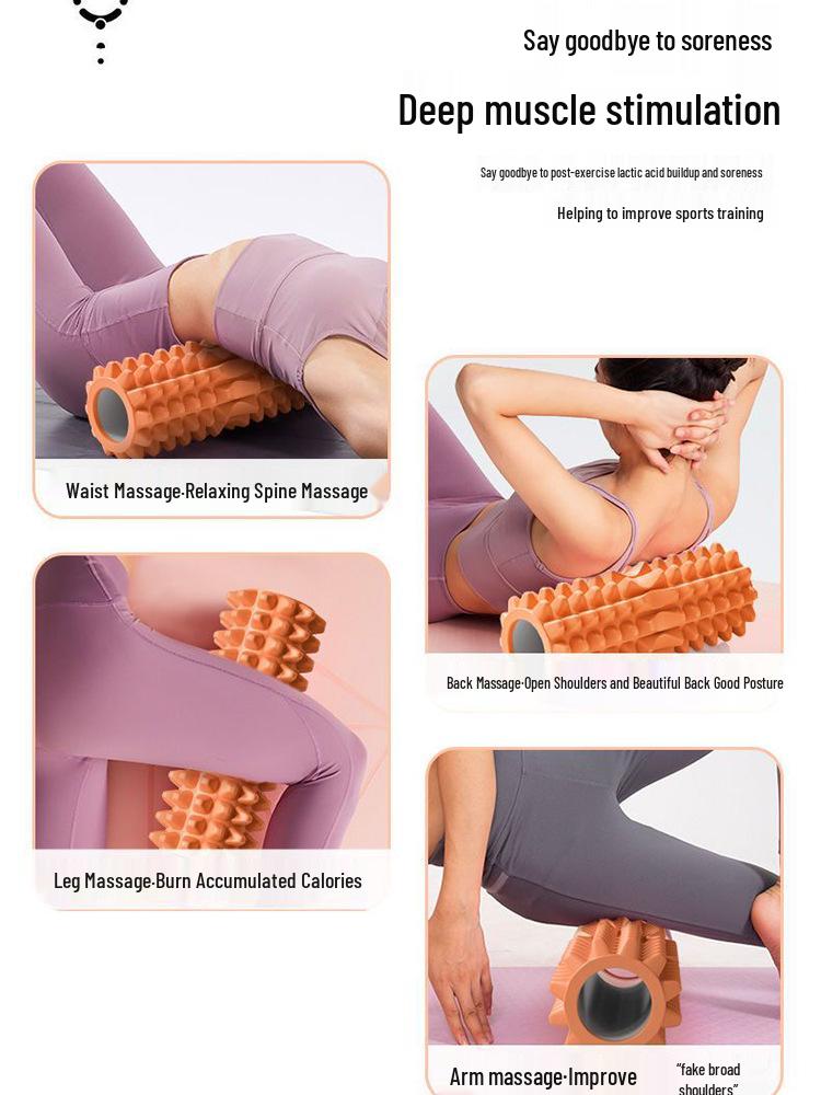 Crescent EVA Faszienrolle: Hohles Yoga- & Massagegerät zur Muskelentspannung