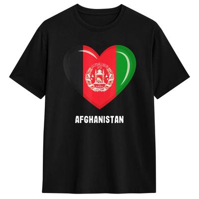 Afghanistan Flag T Shirt Summer Aesthetic T Shirts Pure Cotton Hip Hop Tee Shirt For Men Patte
