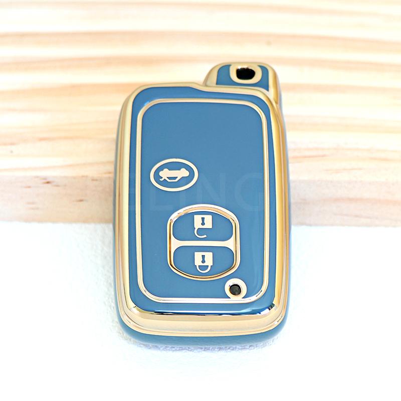 TPU Car Key Case Cover for Toyota Camry Crown Majesta Highlander Land Cruiser Prado Kluger Mark X Subaru Foreste XV Protector