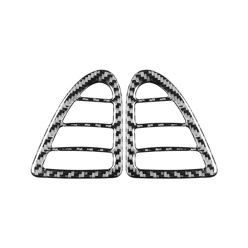 For Mazda RX8 RX-8 2004-2008 Carbon Fiber Dashboard Air Conditioner Outlet Frame Trim Stickers Car Interior Accessories