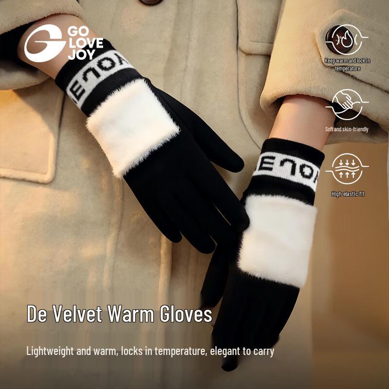 GOLOVEJOY Women s Winter Thermal Touchscreen Gloves S