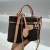 Elegant Mini Box Purse With Chain Strap Crossbody Handbag Women Daily Use Vintage Style PU Leather