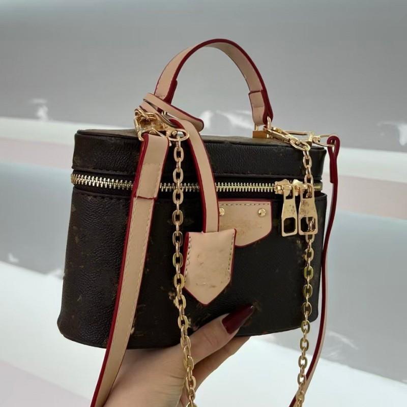 Elegant Mini Box Purse With Chain Strap Crossbody Handbag Women Daily Use Vintage Style PU Leather