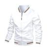 Spring and Autumn Men's Zipper Side Seam Pocket Unhooded Casual Fit Ready-Made Jacket