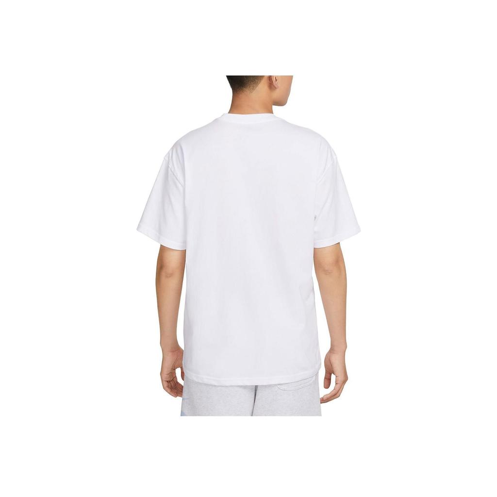 Nike Sports Print Loose Knit Short Sleeve T-Shirt Men Tops White FD1301-100