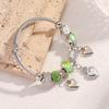 1 Stück Mode-Armband für Damen mit mehreren Elementen, Perlen, Pfirsichherz für Reisen, Date, Bankett, Party, Festival, Dressing, Geschenke