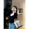 Chic Red Long Sleeve Square Neck Slimming Top for Women