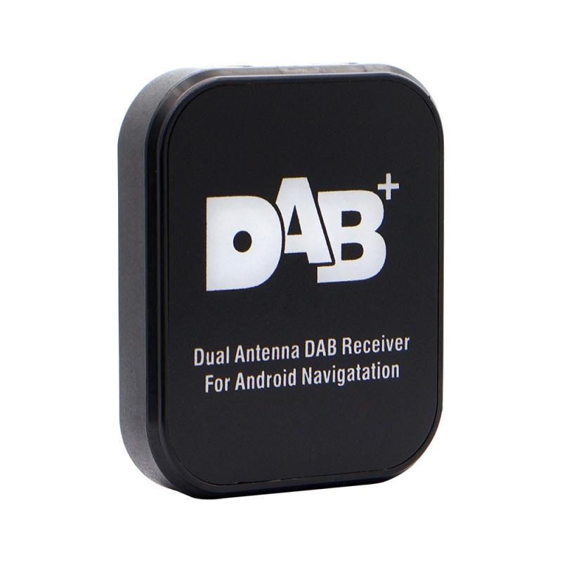 Car Digital Dab+Adapter Tuner Dualantennas Audio Radio Box Usb Receiver Antenna