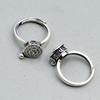 Tibetan Rotatable Spinner Ring Open Flower Fortune Wealth Ring Adjustable Ethnic Style Vintage Ring Women