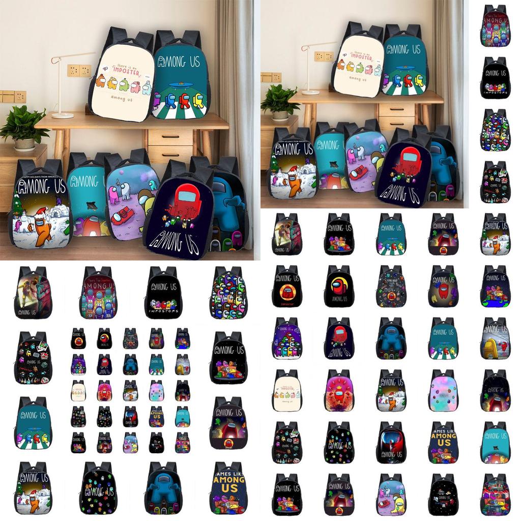 Students Backpack Spaceman Schoolbag Travel Bag Bookbag Shoulderbag