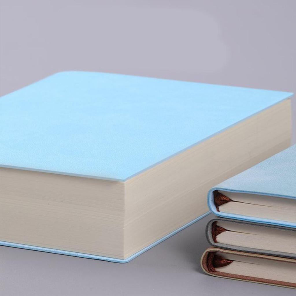 A6 Extra Thick Leather Notebook, Blank/lined Pages, Student Leather Notepad, Drawing Book, Business Meeting Record Book, Mind Map