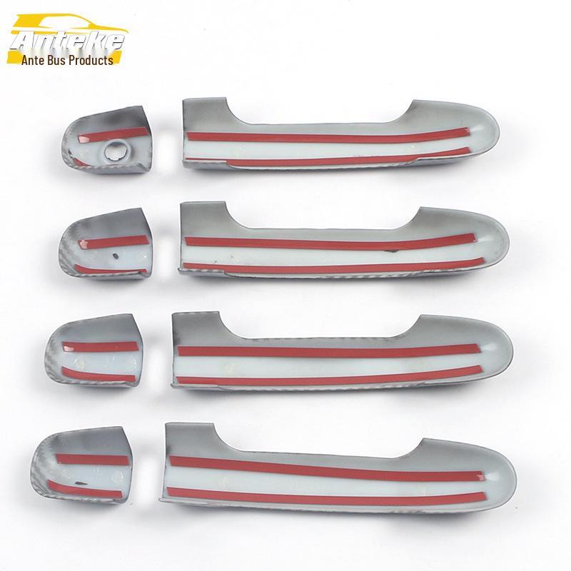 Elantra Electroplated Door Handle Armrest Sticker - Handshake Buckle Car Accessory.