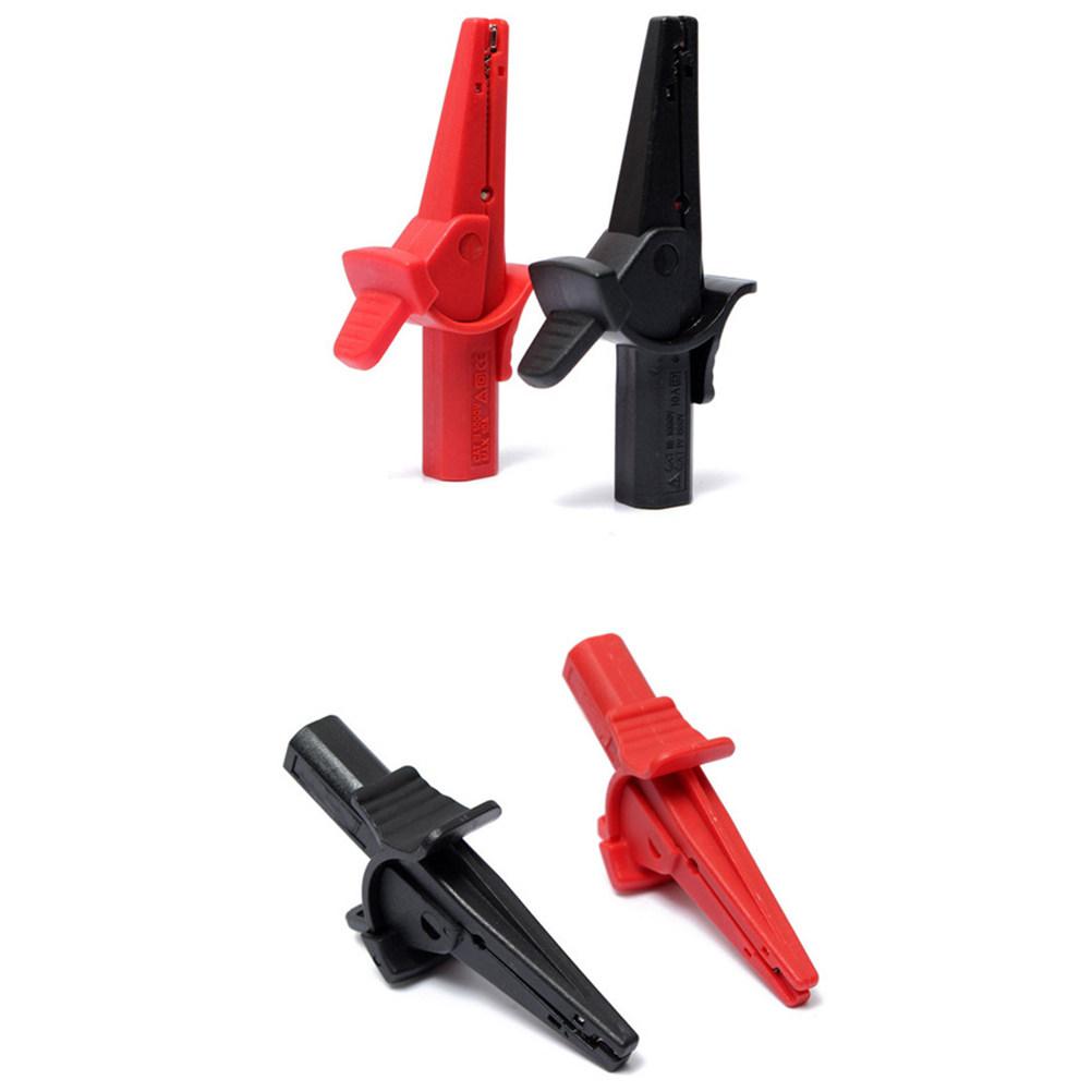 Battery Test Clip Alligator Clip Insulated 4Mm Banana Plug Clamp Multimeter Probe for Electrical Testing Solar Panel Car Battery