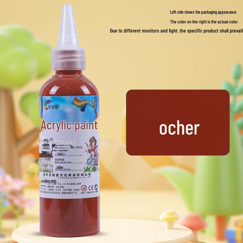 100ml Acrylic Paint for Plaster Doll, Fluid, Graffiti, Wall & Art Painting