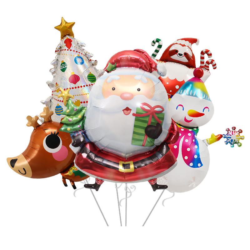 Christmas Window Display Props: Toys, Balloons, Candy Canes, Santa, Snowman, Christmas Tree.