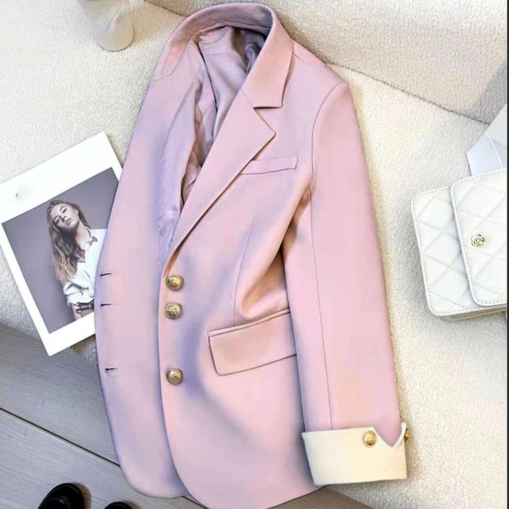 Completo Donna Elegante Sportivo Casual Blazer Giacca Moda Coreana Primavera Autunno 12 Colori Ufficio Abbigliamento Donna Cappotto Basico