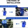 300ML Capacity Oil Catch Can Aluminum Material Oil Reservoir Tank Oil Separator  For Car Engine