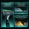 Gillette Vector 3D Razor for Men with Ultra Thin 3 Layer Sharp Shaver Replace Refills 1handle 4 Blades