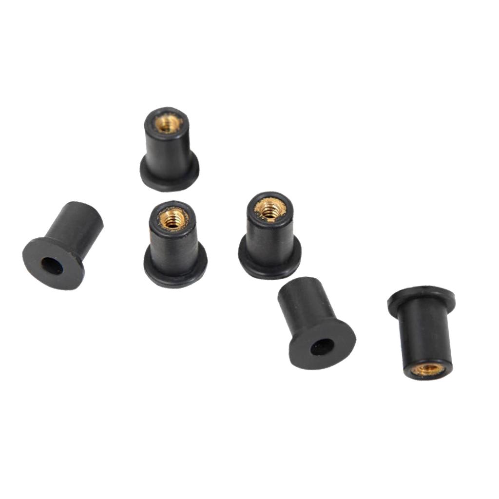 M6 Metric Rubber Grommet Blind Fastener Windscreen Kayak Accessories