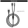 Type C Charger Cable for 2pin Earphones/for 4pin Sports Watches Magnetic Connection Fast Charging Cord