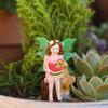 Funny Fairy Girl Statue, Fairy Garden Accessories, Resin Sculpture For Micro Landscape Flowerpot Lawn Yard Garden