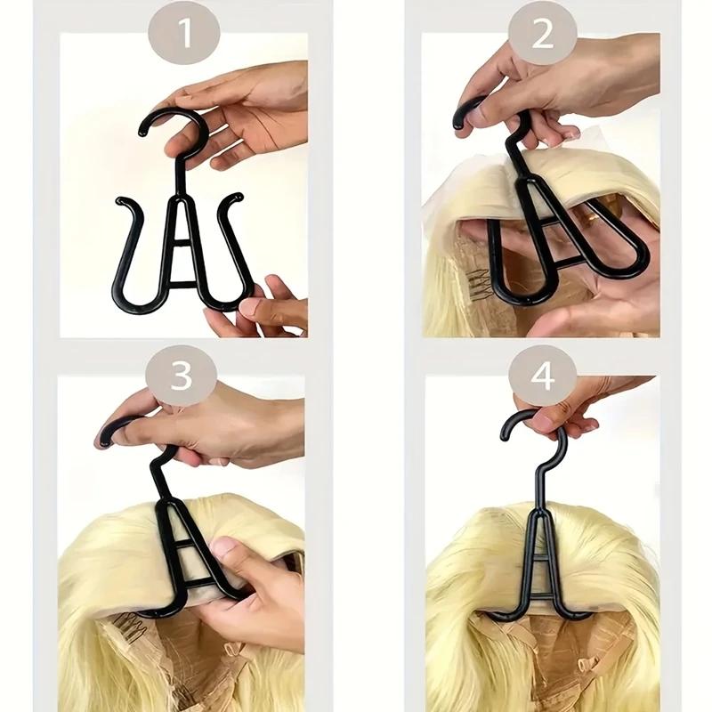 1/3PCS Wig Holder Storage Bags with Hanger Dust-proof Hair Extension Organizer for Multiple Wigs Wigs Accessories
