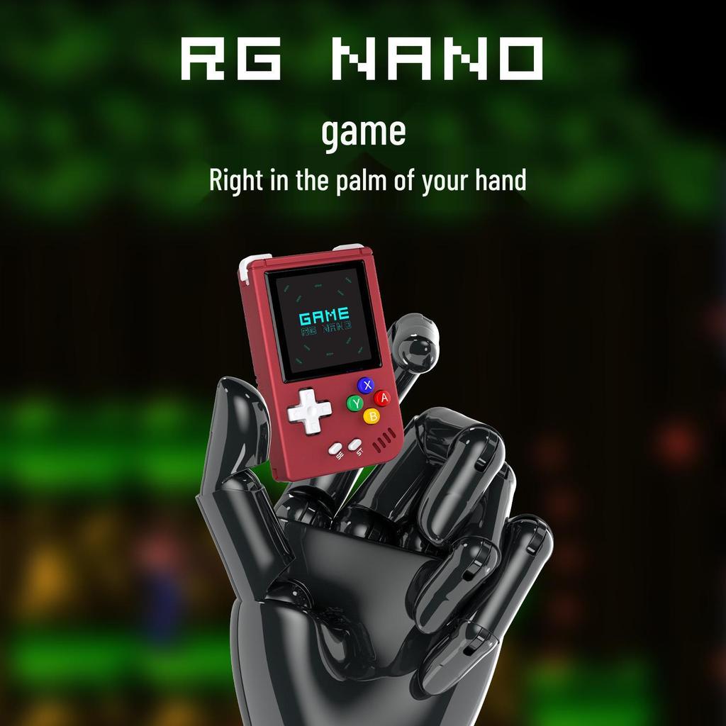 RG Nano Mini Open Source Handheld Retro Game Console & MP3 Player Keychain