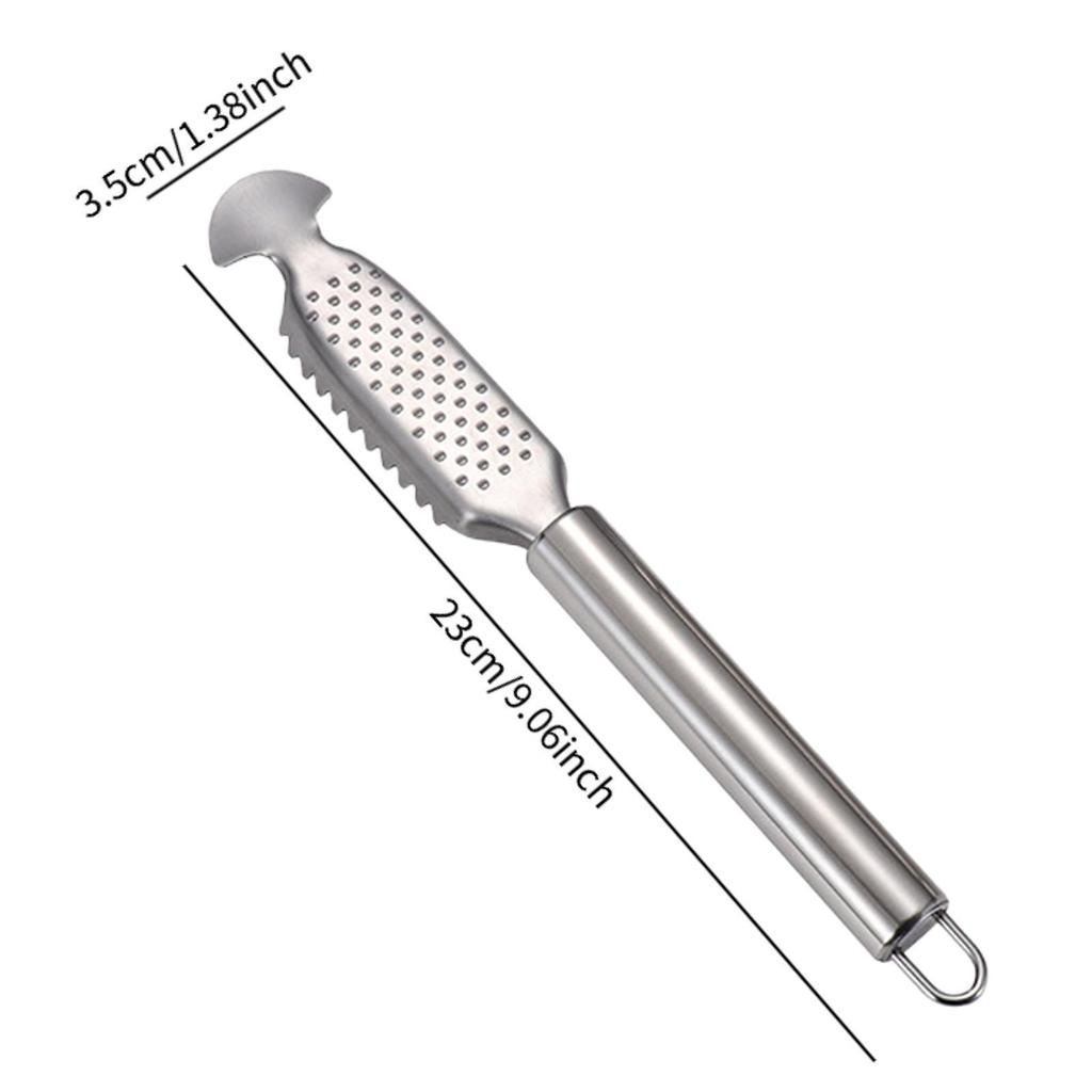 Fishes Scale Scraping Tool Stainless Steel Premium with Sawtooth Peeling Manual Fishes Scale Remover Cleaning Tools for Kitchen