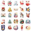 50Pcs Christmas Cartoon Stickers Christmas Gift Sticker Festivals Accessories Decals Scrapbook Luggage Laptop Phone Bike