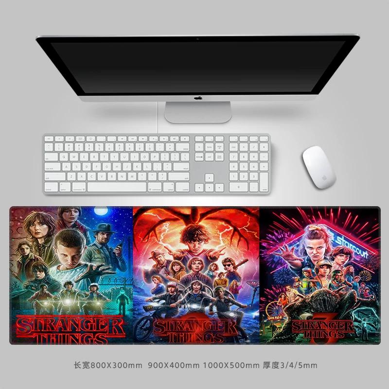 Tappetino per Mouse in Pelle di StrangerThings di Alta Qualità, Pad per Tastiera Computer Periferico, Dimensioni Grandi, Scrivania Antiscivolo Impermeabile, Pa Dcreativo Periferica TV Americana