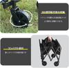 ALKAID Carry Wagon Load Capacity 150kg Foldable Carry Cart Outdoor Wagon Large Capacity Camping BBQ Compact Storage (Medium Size/Black)