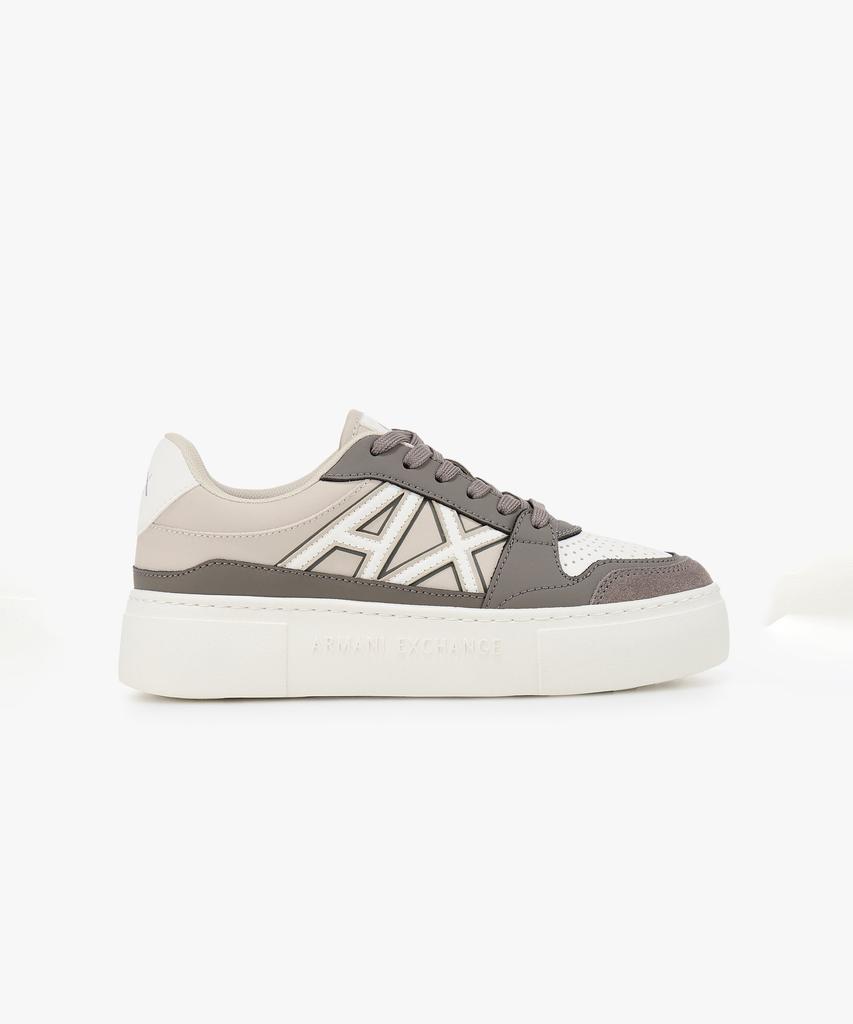 Armani Exchange Women'S Perforated Toe Platform Sneakers _Beige_A425375501