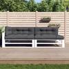 5 Piece Pallet Cushion Set Anthracite Fabric