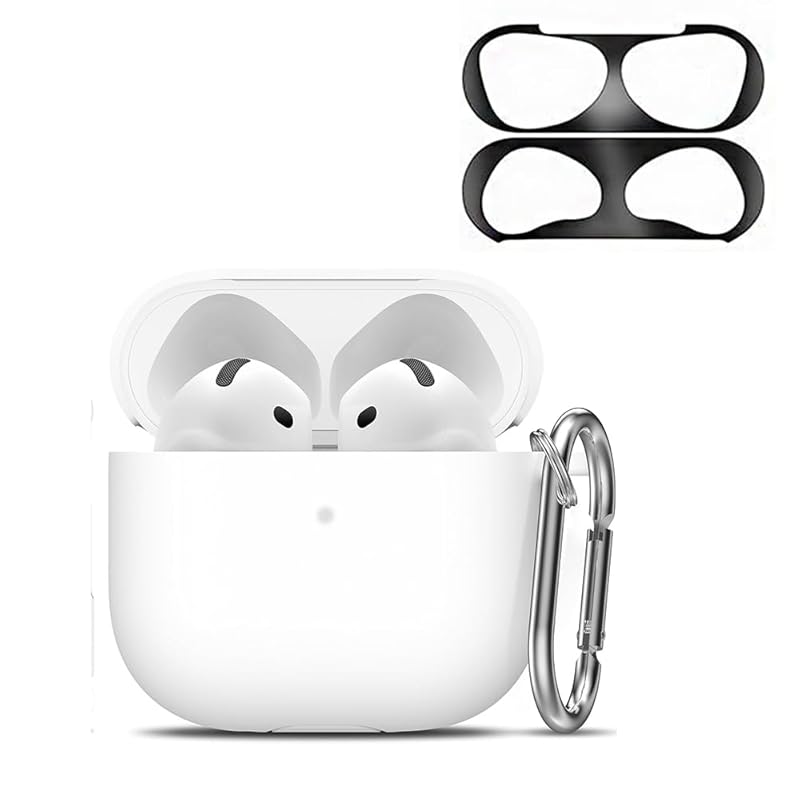 

[2024 Enhanced version] AMAPC for AirPods 4 Case [with dust guard] sony wireless earphones Silicone protective case for 4 Scratch prevention