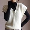 Women's Fall and Winter Inner Half High Neck Wooden Ear Trim Long Sleeve Top