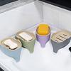 Double Layer Soap Box Waterproof Cute Elephant Drain Soap Dish Self Draining Portable Soap Drain Rack Bathroom Accessories