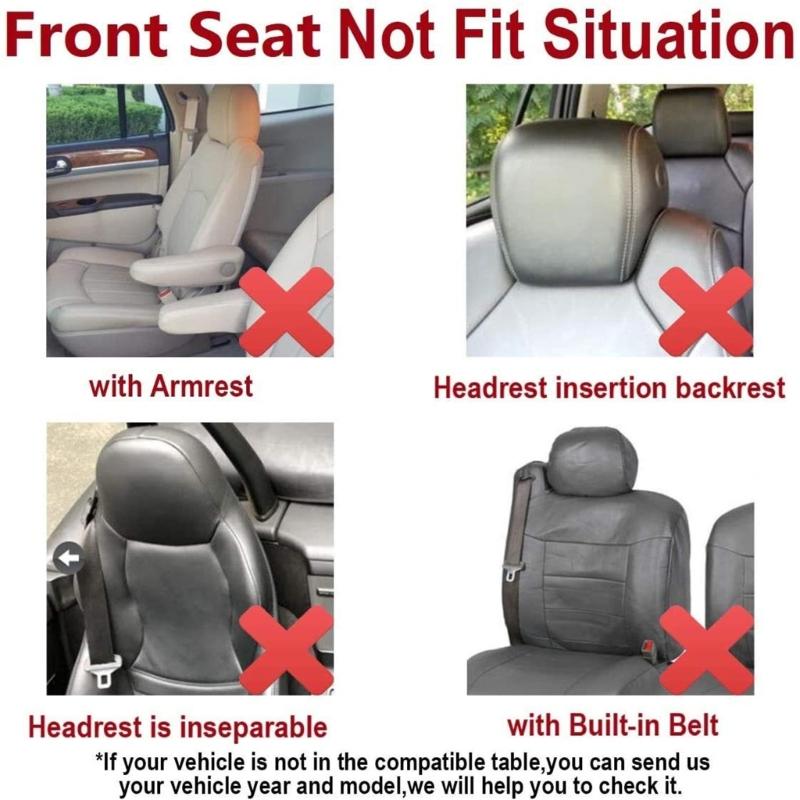 Car Seat Cover Full Set Universal Interior Accessories For 5 Seats Car