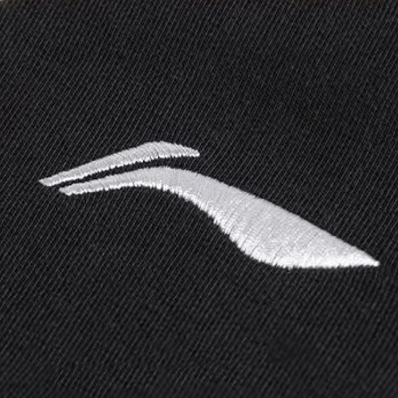 Li Ning Simple Solid Color Fleece Warm Comfortable Stand Collar Cardigan Sweatshirt Casual Sports Suit Unisex Sweatshirt Black AWDTE83-1+AKLU881-1